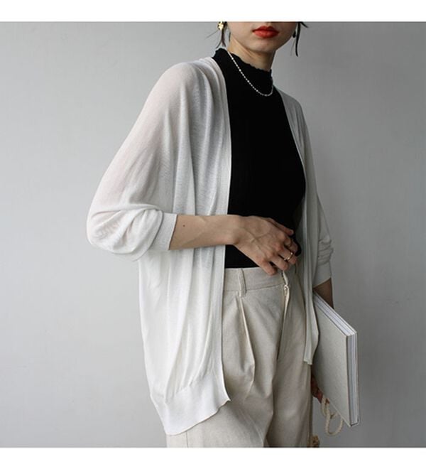 GeeRA（ジーラ）の「【冷房対策に】ひんやりUV対策！ドルマンカーディガン（ニットカーディガン）」｜詳細画像