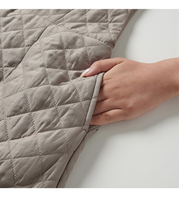 RANAN（ラナン）の「キルティングＶネックジャンパースカート（ジャンパースカート）」｜詳細画像