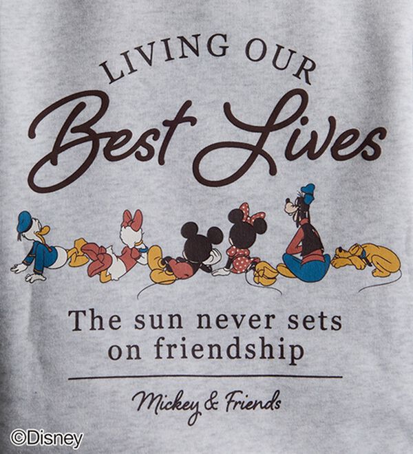 BELLUNA（ベルーナ）の「＜Ｄｉｓｎｅｙ＞【ミッキー＆フレンズ】バックプリント裏起毛パーカー（パーカー）」｜詳細画像