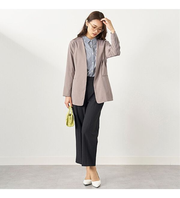 BELLUNA（ベルーナ）の「【４点セット】＜５つのラクが嬉しい！＞洗える！ストレッチ素材４点セットスーツ（その他スーツ）」｜詳細画像