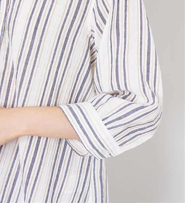 BELLUNA（ベルーナ）の「スキッパー衿ぽこぽこ素材ブラウス（ブラウス）」｜詳細画像