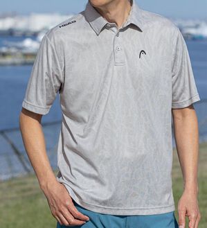 「＜ヘッド＞総柄ジャカードポロシャツ（メンズポロシャツ）」｜詳細画像