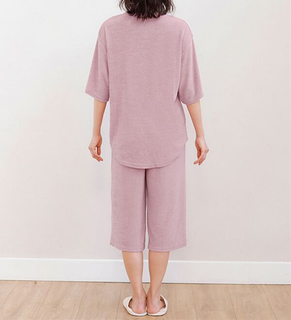 LAVIENNE（ラヴィエンヌ）の「【着るタオル】サラッと気持ちいい！ひんやりクールパイルパジャマ（パジャマ・ルームウェア）」｜詳細画像