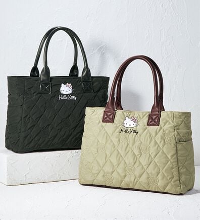 BELLUNA（ベルーナ）の「＜ハローキティ＞Ａ４が入る！軽～い仕切りたくさん手提げバッグ（ハンドバッグ）」