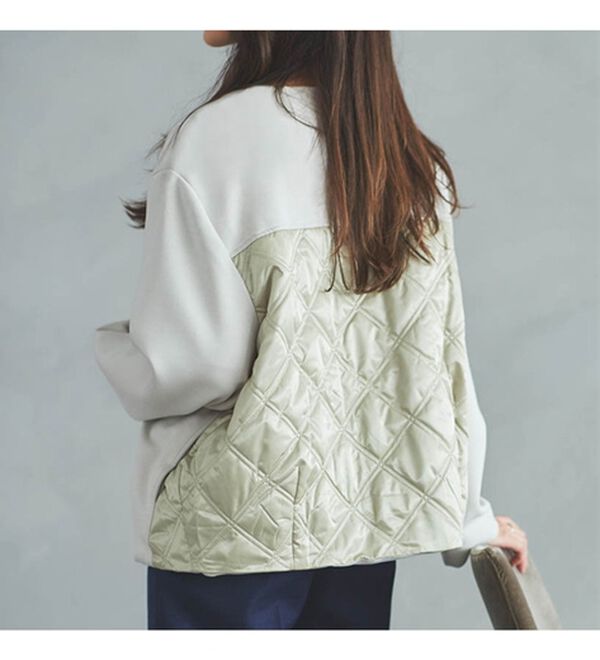 RANAN（ラナン）の「異素材使いブルゾン（ブルゾン）」｜詳細画像