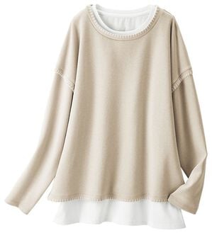 ルフラン（ルフラン）の「ステッチ使いアンサンブル（アンサンブル）」｜ベージュ系