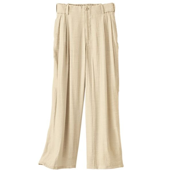 BELLUNA（ベルーナ）の「【小柄さん用】夏のきれいめコーデセミワイドパンツ（ワイドパンツ・ガウチョ）」｜詳細画像