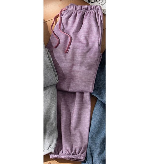 「やっと出会えた！綿１００％裏起毛パジャマパンツ（メンズルームウェア）」｜杢ワイン