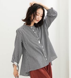 BELLUNA（ベルーナ）の「フランス綾ペプラムデザインチュニック（チュニック）」｜詳細画像