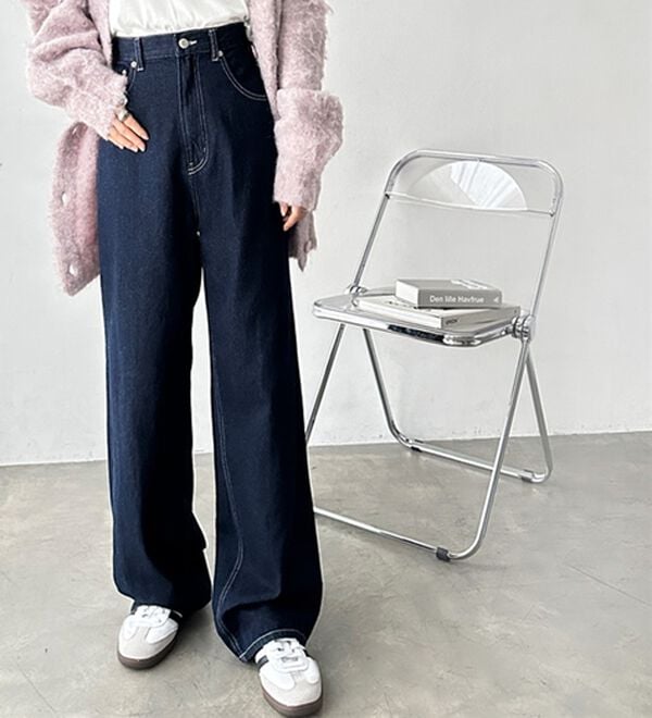 ハイウエストストレートデニム - ベルーナ【公式】