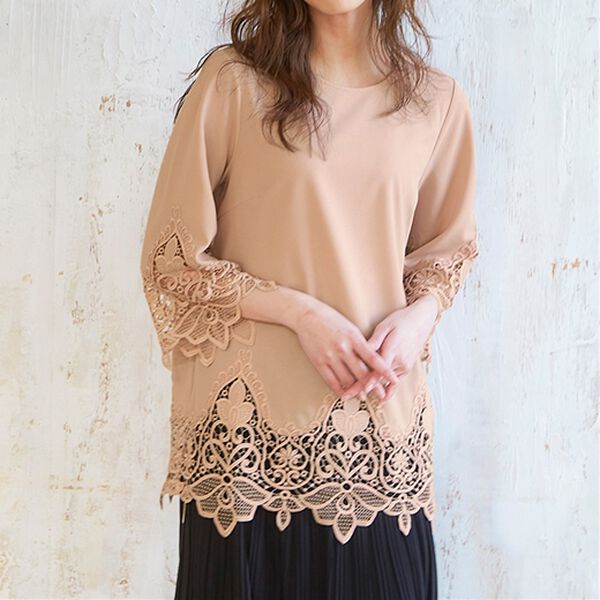 RANAN（ラナン）の「裾レース使いチュニック（チュニック）」｜詳細画像