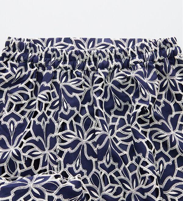 RANAN（ラナン）の「パネルレースフレアースカート（ひざ丈スカート）」｜詳細画像