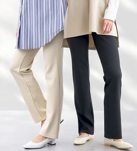 BELLUNA（ベルーナ）の「【裏起毛有無】ジャストフィットらくらくパンツ（フルレングスパンツ）」