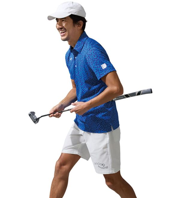 「＜ルコックスポルティフ＞ミナモ柄半袖シャツ（メンズポロシャツ）」｜詳細画像