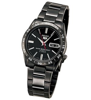 「＜セイコー５＞海外モデルオールブラックメカニカル（メンズ腕時計）」｜詳細画像