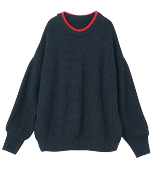 美品✨ヘルノ 異素材ドッキングライトコート ニット 42 異素材切替重ね着風ニットチュニック - ベルーナ【公式】