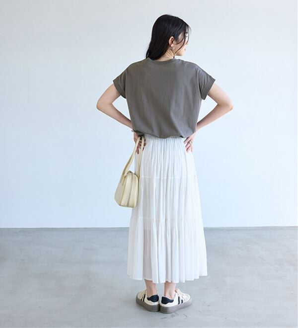 BELLUNA（ベルーナ）の「ひんやリッチコットン大人のゆったりドルマンＴシャツ（カットソー）」｜詳細画像