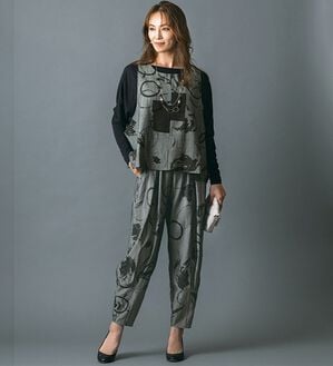 ルフラン（ルフラン）の「大人のモノトーンセットアップ＜アリシア＞（セットアップ）」｜グレー系