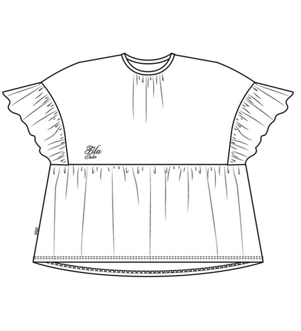 BELLUNA（ベルーナ）の「＜ＦＩＬＡ＞汗ジミ対策異素材切替デザインＴシャツ（カットソー）」｜詳細画像