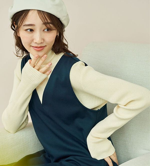 BELLUNA（ベルーナ）の「＜＆ｃｏｃｏｃｈｉ＞ハピネスコットン１００％ニットレギンス（スパッツ・レギンス）」｜詳細画像