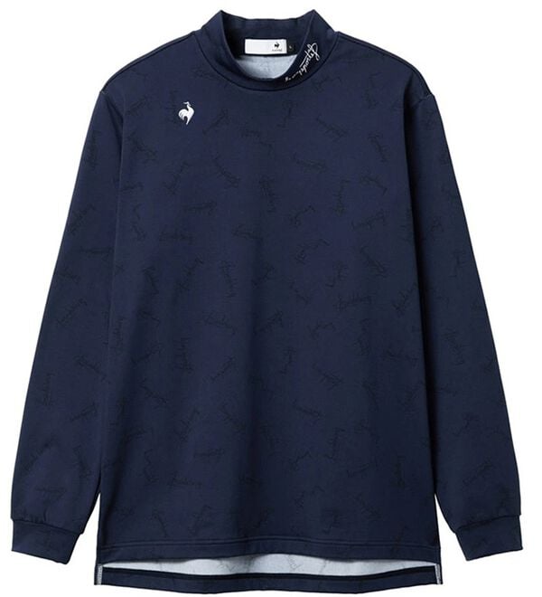 「シーズン柄モックネック長袖シャツ（メンズカットソー）」｜詳細画像