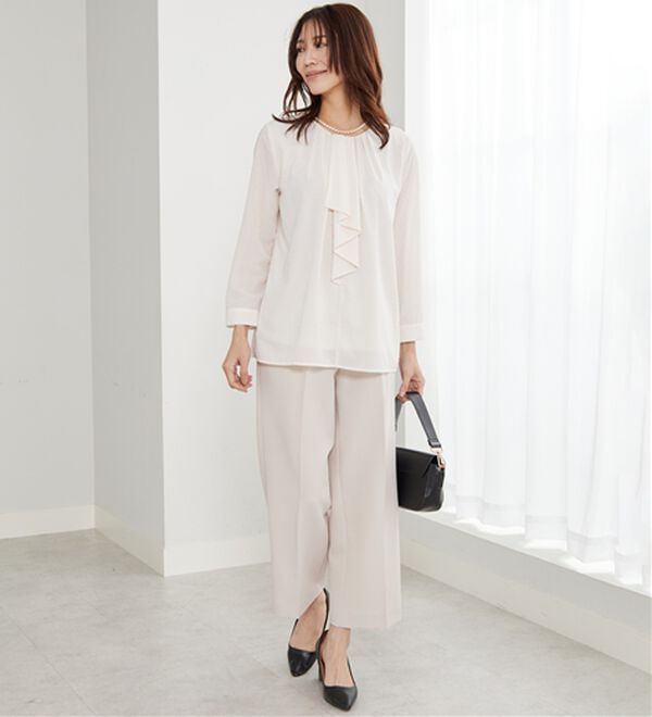 BELLUNA（ベルーナ）の「＜Ｃ／Ｓ＞センタータックワイドパンツ（ワイドパンツ・ガウチョ）」｜詳細画像