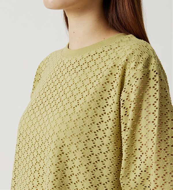 BELLUNA（ベルーナ）の「ストレッチレース使い美人顔プルオーバー（カットソー）」｜詳細画像