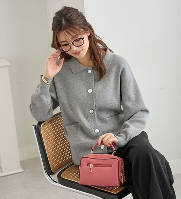 BELLUNA（ベルーナ）の「アウター感覚！ニットジャケット（その他ジャケット）」｜詳細画像