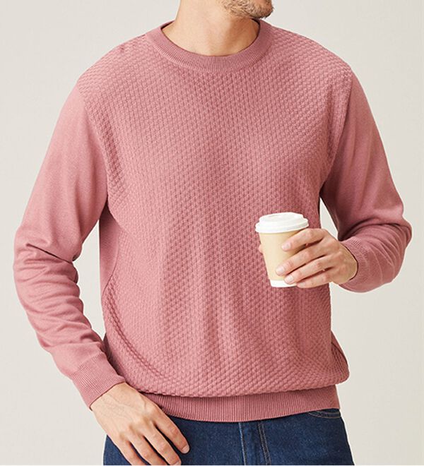 「日本製　色を愉しむウォッシャブルセーター（メンズニット・セーター）」｜詳細画像