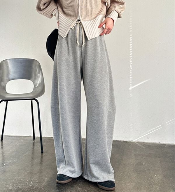 GeeRA（ジーラ）の「２ＷＡＹカーブスウェットパンツ（フルレングスパンツ）」｜杢グレー