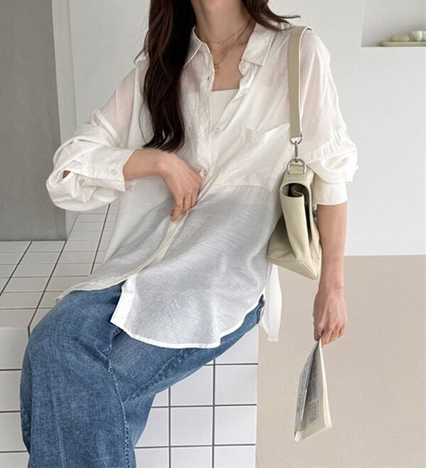 GeeRA（ジーラ）の「アソート柄オーバーサイズシャツ（シャツ）」｜詳細画像