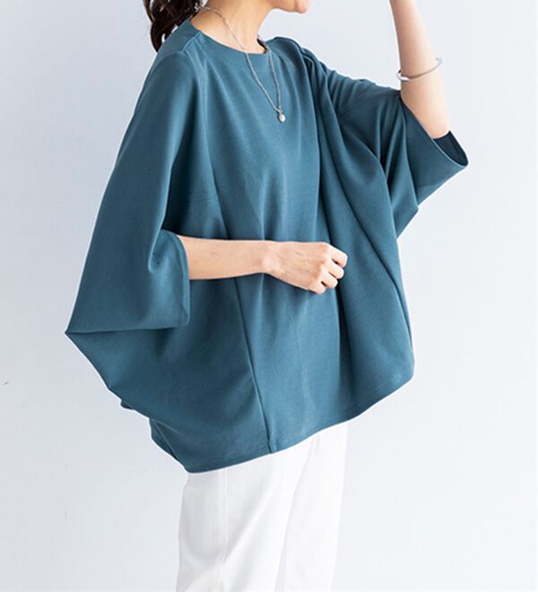 BELLUNA（ベルーナ）の「美しく隠す！技ありカットジョーゼットトップス（カットソー）」｜詳細画像