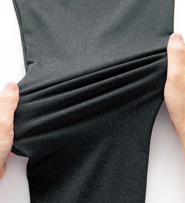 BELLUNA（ベルーナ）の「＜ＥＬＬＥ　Ａｃｔｉｖｅ＞なめらか起毛裾くしゅレギンスパンツ（スパッツ・レギンス）」｜詳細画像