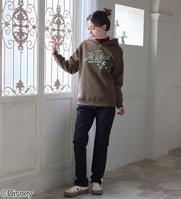 BELLUNA（ベルーナ）の「＜Ｄｉｓｎｅｙ＞【ミッキー】プリント裏起毛パーカー（パーカー）」｜詳細画像