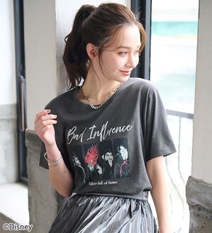 「＜Ｄｉｓｎｅｙ＞キャラクタープリントヴィンテージ風Ｔシャツ（チュニック）」｜ヴィランズ