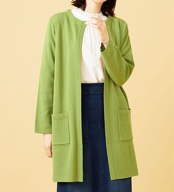 BELLUNA（ベルーナ）の「嬉しい機能付！ミラノリブカーディガン（ニットカーディガン）」｜詳細画像