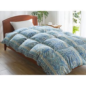 「リサイクルダウン使用羽毛掛布団（掛布団）」｜ブルー