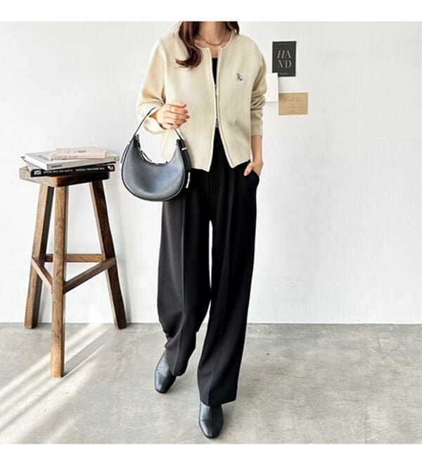 GeeRA（ジーラ）の「ダブルジップニットカーディガン（ニットカーディガン）」｜詳細画像