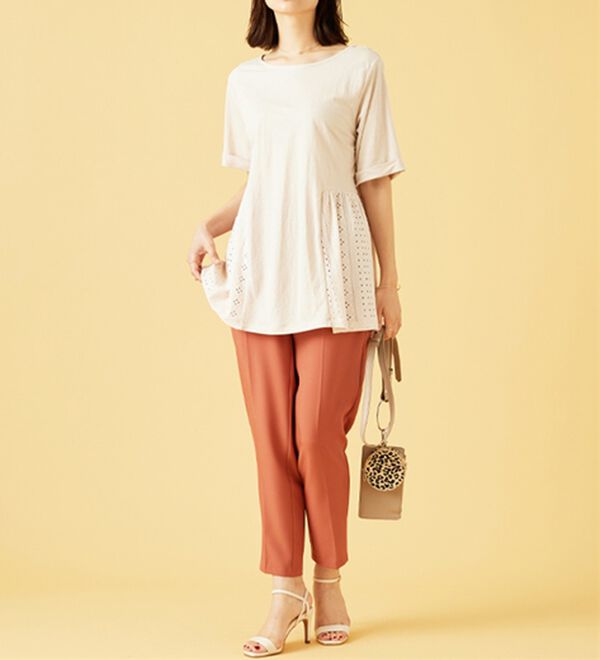 BELLUNA（ベルーナ）の「ヒンヤリ！サイドレース切替チュニック（チュニック）」｜詳細画像