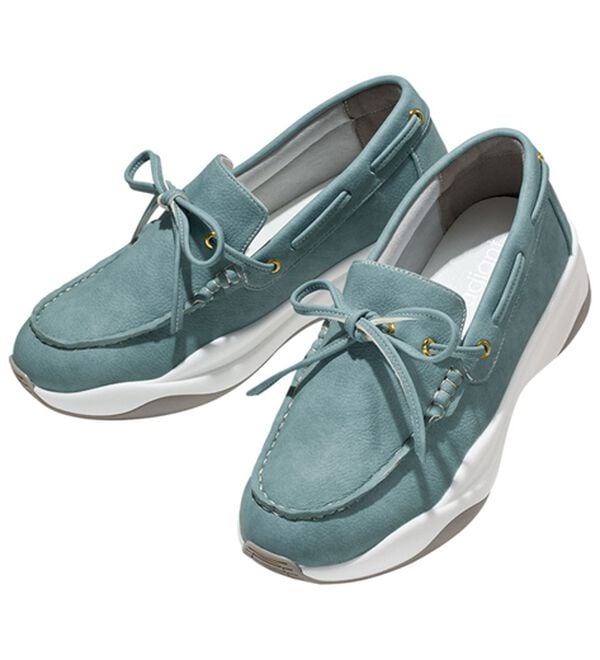 ルフラン（ルフラン）の「リボン付スニーカーローファー（ローファー）」｜ブルー