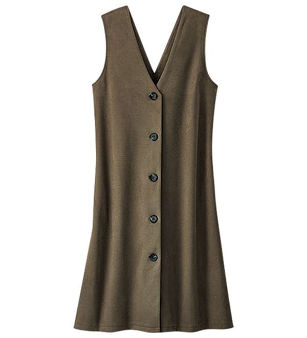 BELLUNA（ベルーナ）の「スエード調素材３ｗａｙジャンパードレス（ジャンパースカート）」｜詳細画像