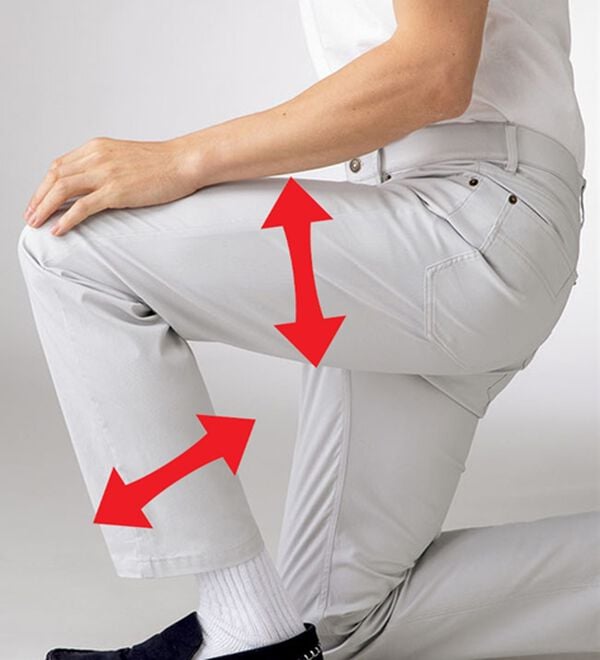 「＜コムルヴァン・オム＞涼感翡翠（ひすい）チノパンツ（メンズフルレングスパンツ）」｜詳細画像