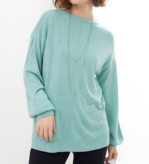 BELLUNA（ベルーナ）の「ふんわりカシミヤタッチニットプルオーバー（ニット・セーター）」｜詳細画像