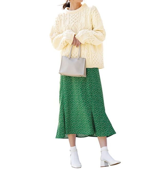 RANAN（ラナン）の「パッチワークケーブル編ニット（ニット・セーター）」｜詳細画像