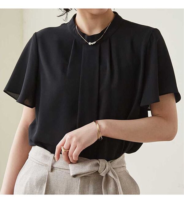 RANAN（ラナン）の「【新色追加】機能付タックデザインブラウス（ブラウス）」｜詳細画像