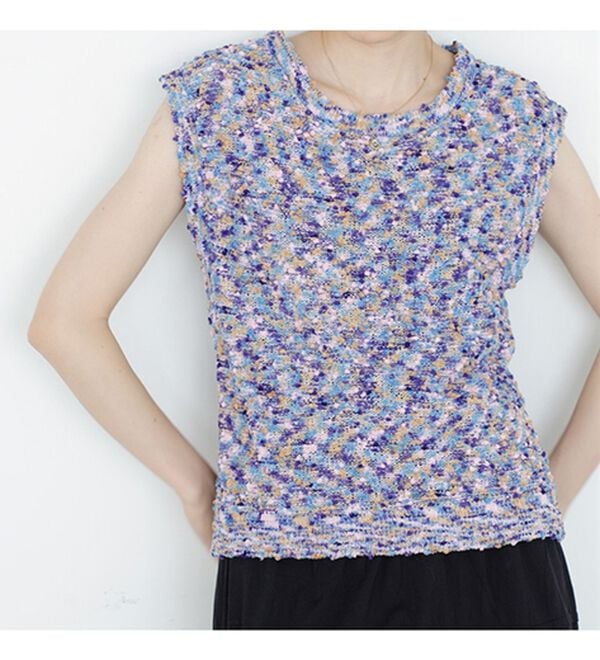 GeeRA（ジーラ）の「前後２ＷＡＹファンシーニットトップス（ニット・セーター）」｜詳細画像