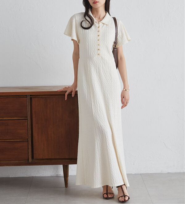 RANAN（ラナン）の「フレアスリーブマーメードポロワンピ（その他ワンピース）」｜詳細画像