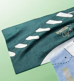 「＜ＰＵＭＡ＞スポーツタオル（メンズゴルフグッズ）」｜ダークグリーン