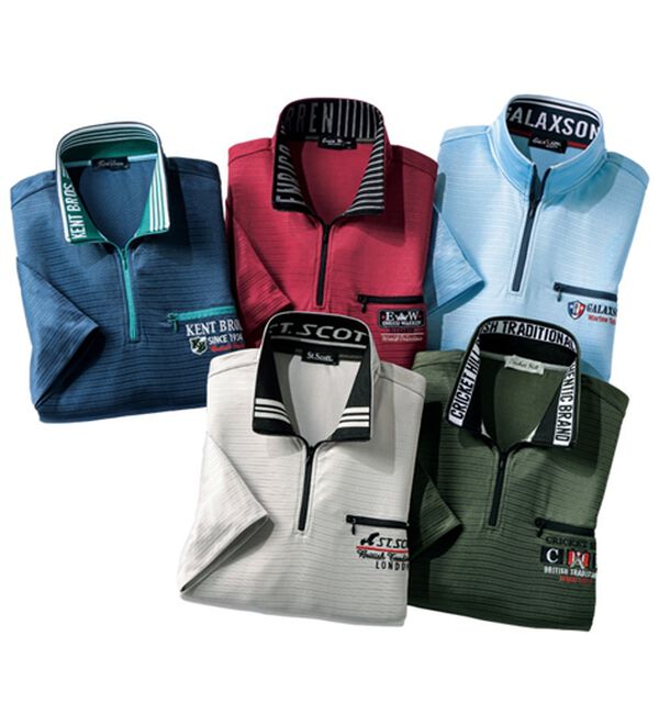 「選べるブランドハーフジッププルオーバー（メンズカットソー）」｜詳細画像