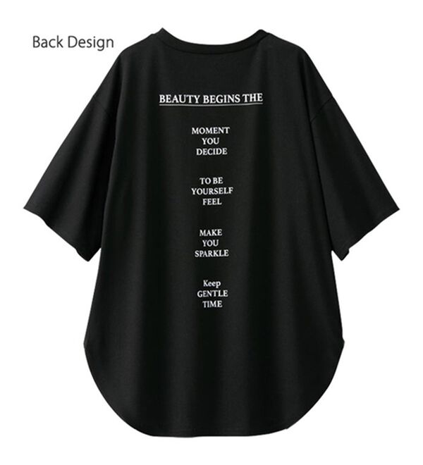 GeeRA（ジーラ）の「プリントチュニックＴシャツ（カットソー）」｜詳細画像